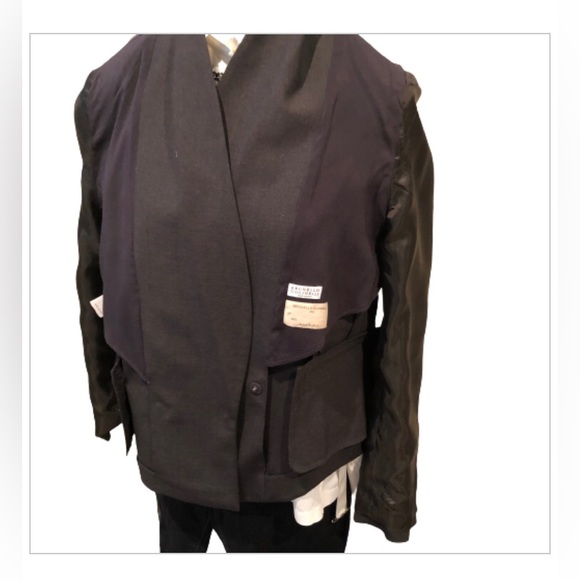 Brunello Cucinelli Dark Grey Wool Blazer Women Size IT46 - Picture 6 of 17